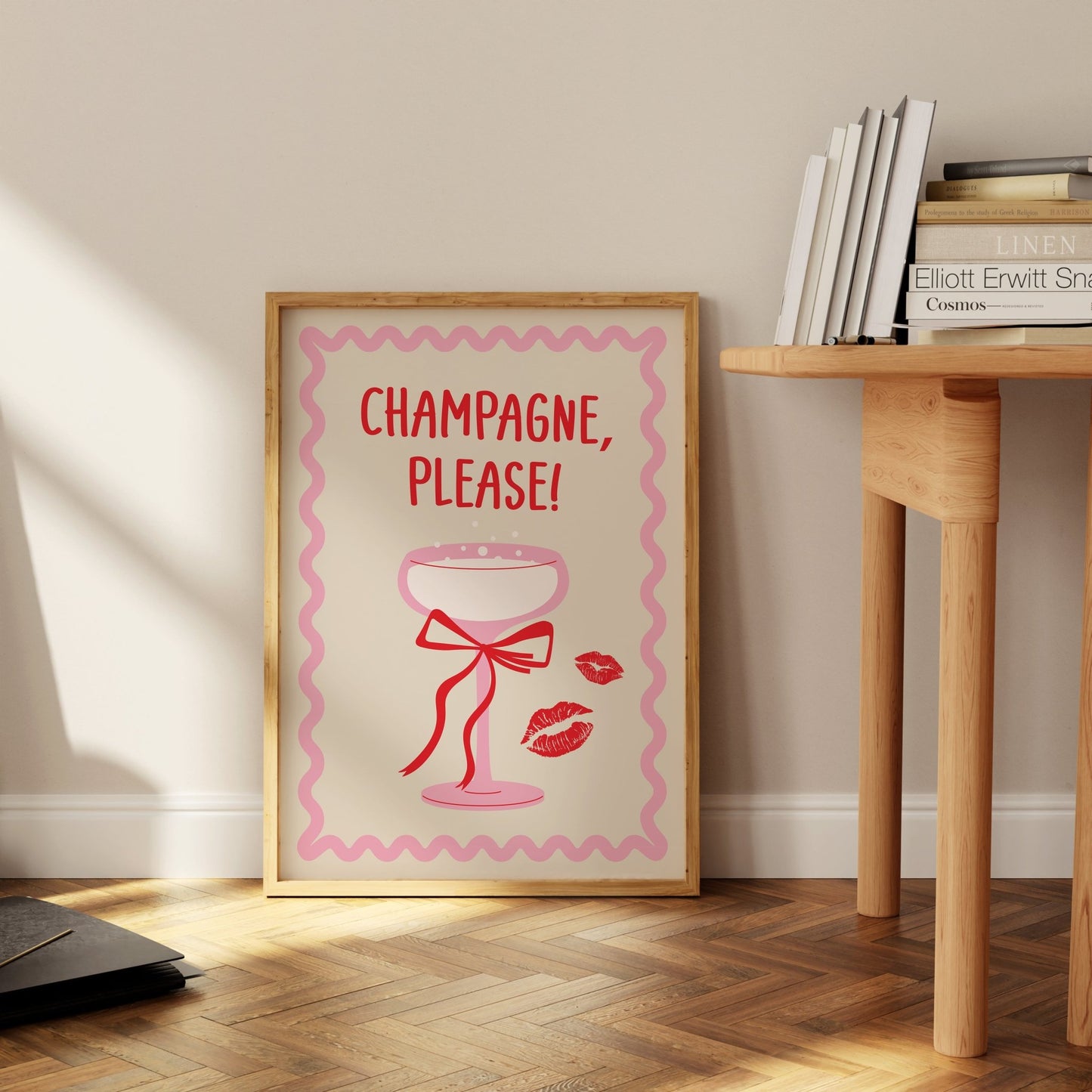 Champagne Please! Art Print - Posterami