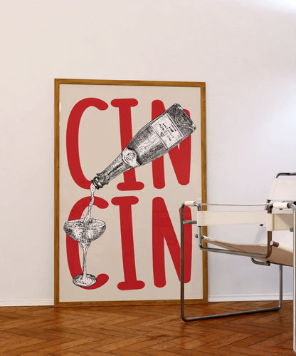 Cin Cin Art Print - Posterami