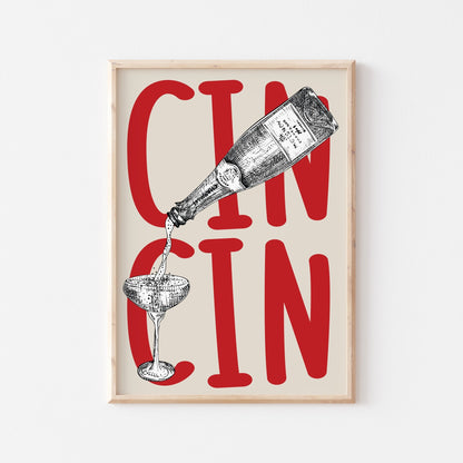 Cin Cin Art Print - Posterami