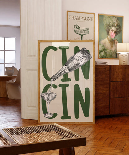 Cin Cin Art Print - Posterami