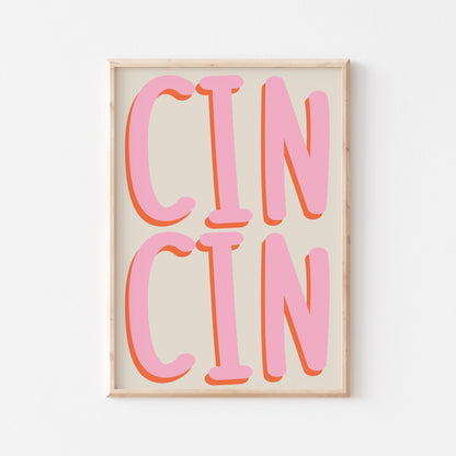 Cin Cin Art Print - Posterami