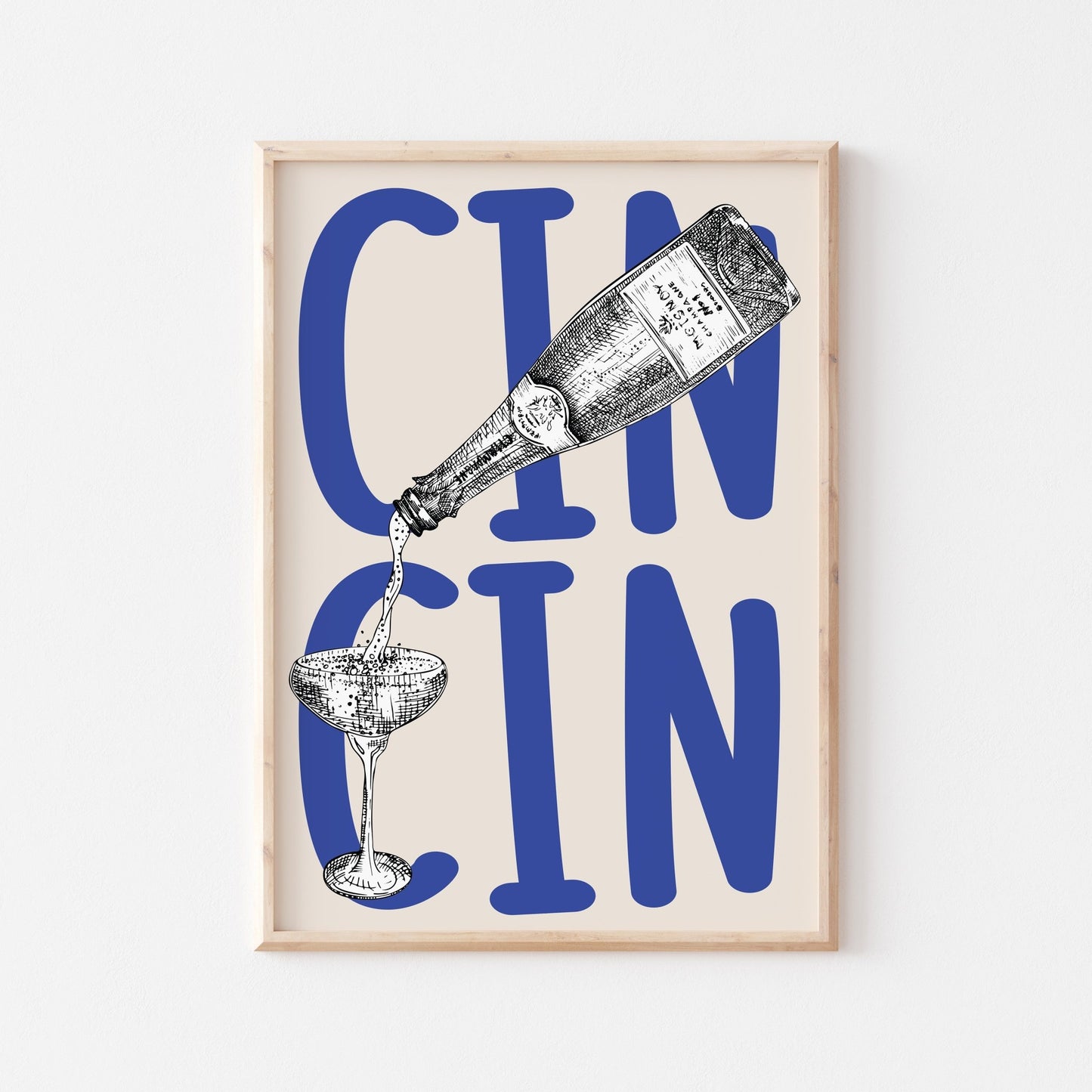 Cin Cin Art Print (more colors) - Posterami