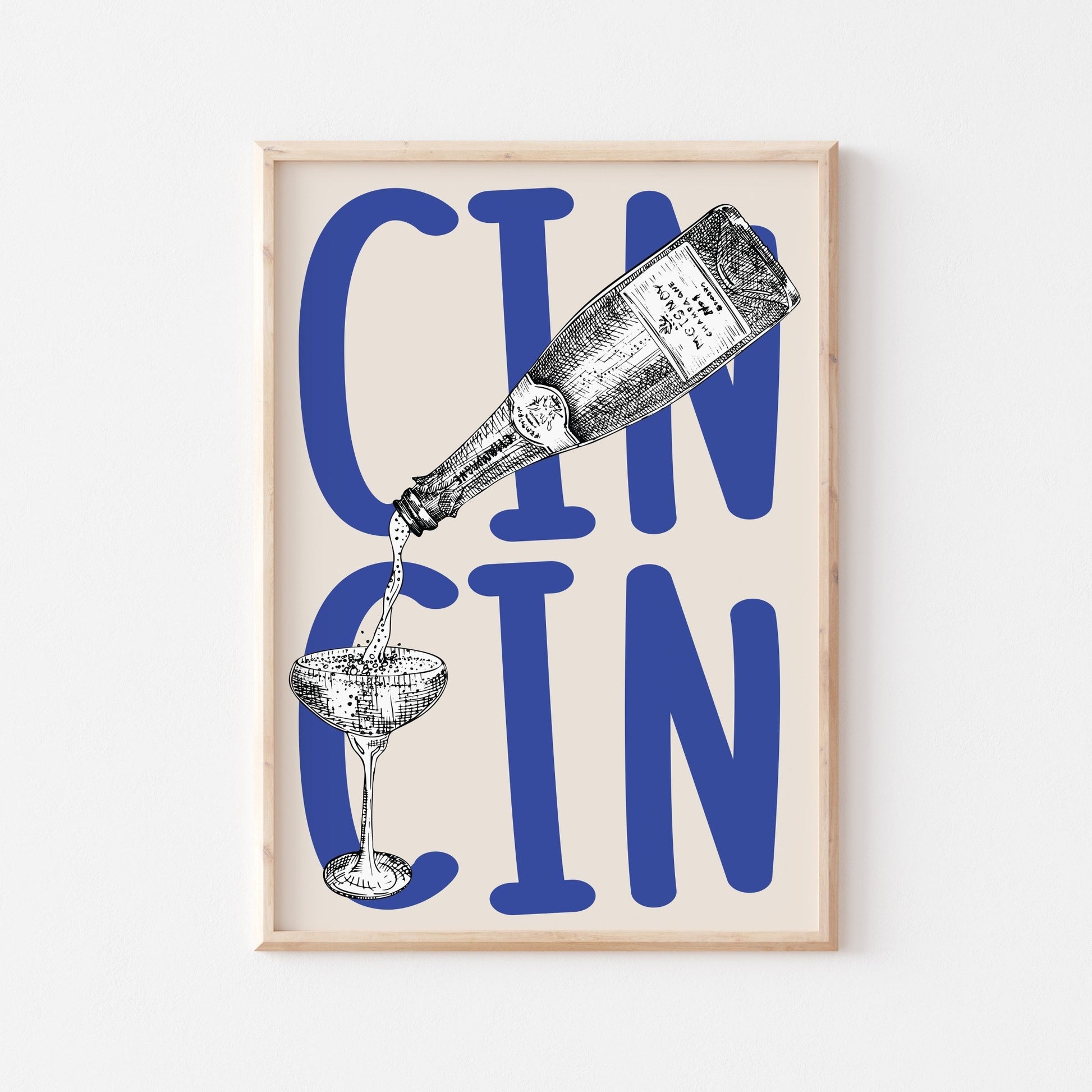 Cin Cin Art Print (more colors) - Posterami