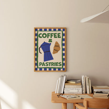 Coffee And Pastries Art Print - Posterami