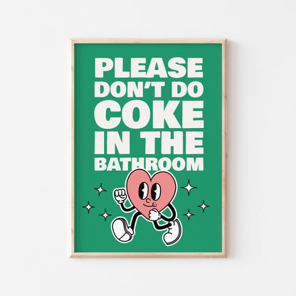 Coke In The Bathroom Print No. 1 - POSTERAMI