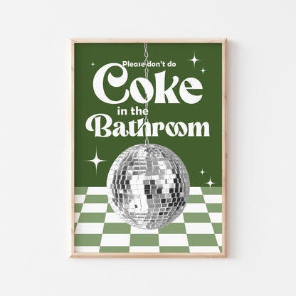 Coke In The Bathroom Print No. 10 - POSTERAMI
