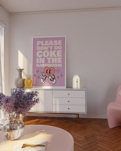 Coke In The Bathroom Print No. 3 - POSTERAMI