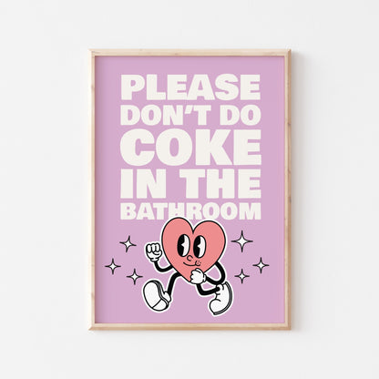 Coke In The Bathroom Print No. 3 - POSTERAMI
