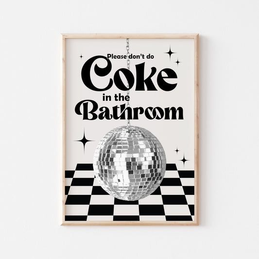 Coke In The Bathroom Print No. 5 - POSTERAMI