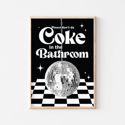 Coke In The Bathroom Print No. 6 - POSTERAMI