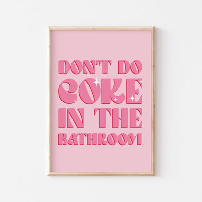 Coke In The Bathroom Print No. 9 - POSTERAMI