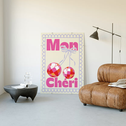 Disco Mon Chéri Art Print - Posterami
