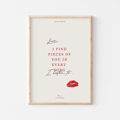 Every Song Art Print - Posterami