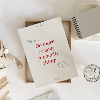 Favourite Things Art Print - Posterami