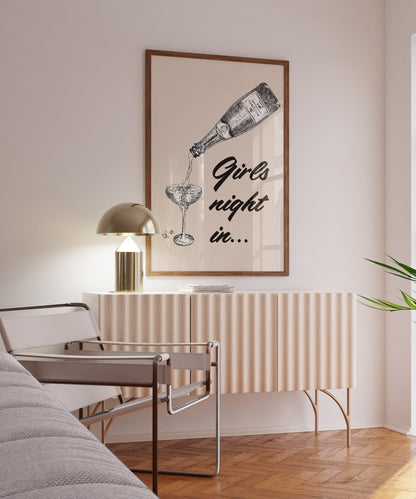 Girls Night In Art Print - Posterami