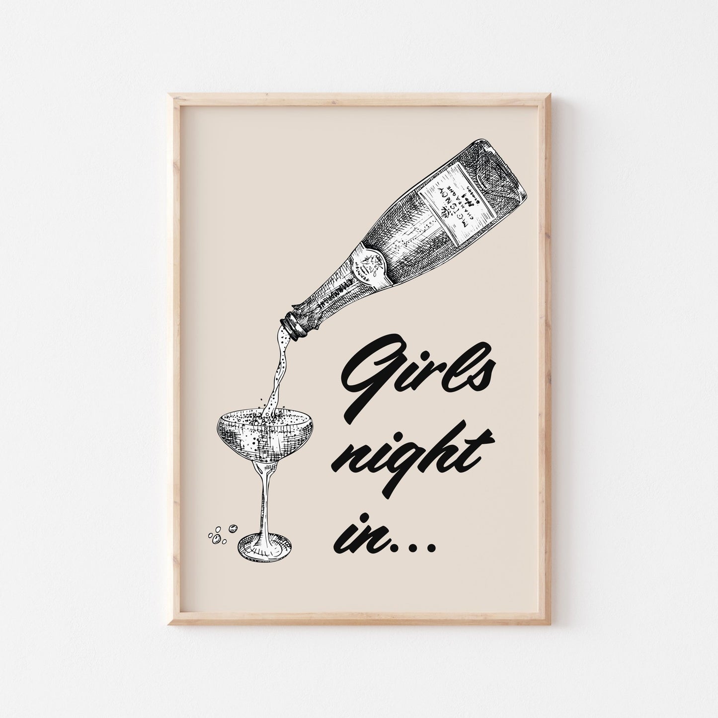 Girls Night In Art Print - Posterami