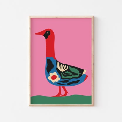 Goose Print - POSTERAMI