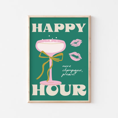Happy Hour Art Print - Posterami