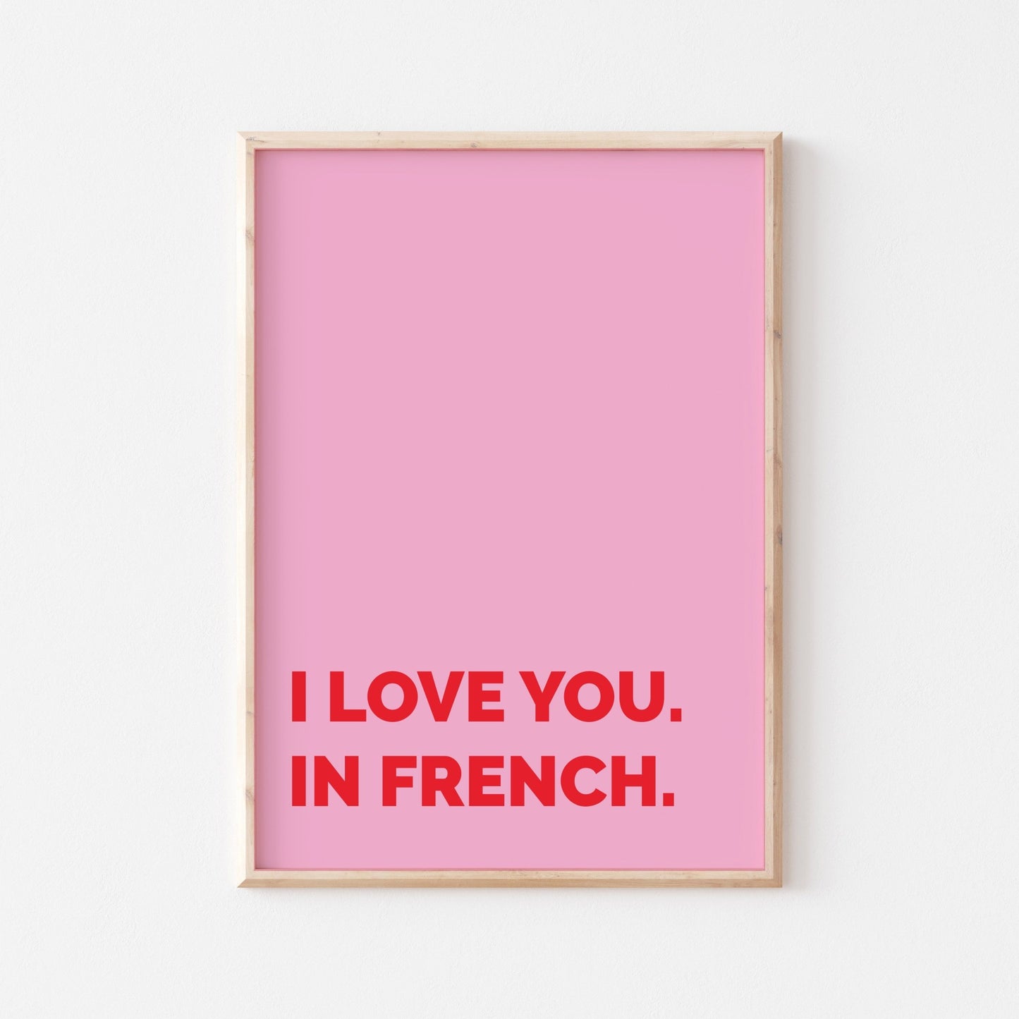 I Love You In French Print - POSTERAMI