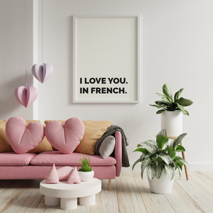 I Love You In French Print No. 2 - POSTERAMI