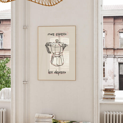 More Espresso Less Depresso No. 7 - POSTERAMI