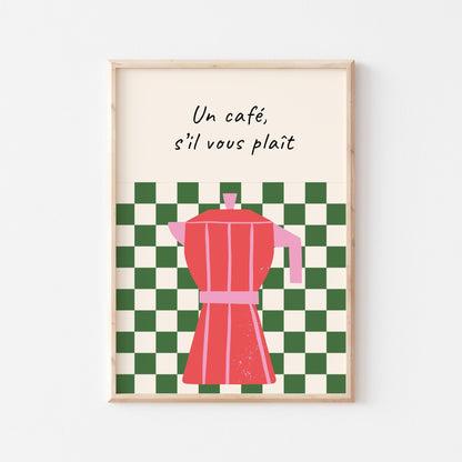 One Coffee Art Print - Posterami