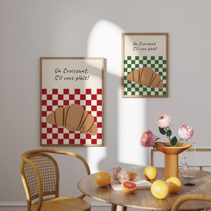 One Croissant Art Print - Posterami
