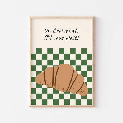 One Croissant Art Print - Posterami