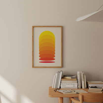 Orange Gradient Print - POSTERAMI