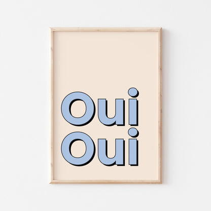 Oui Oui! Blue - POSTERAMI
