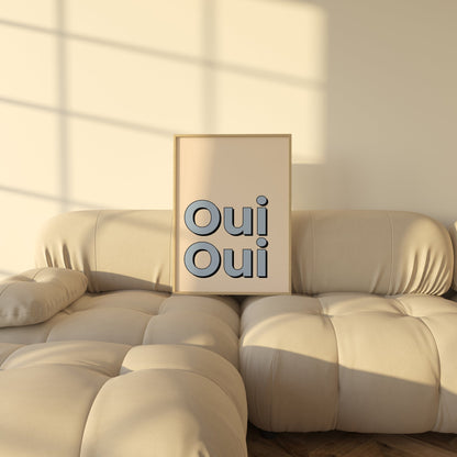 Oui Oui! Blue - POSTERAMI