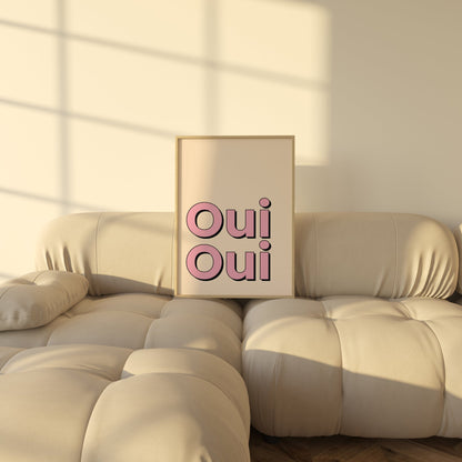 Oui Oui! Pink - POSTERAMI
