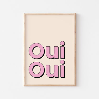 Oui Oui! Pink - POSTERAMI