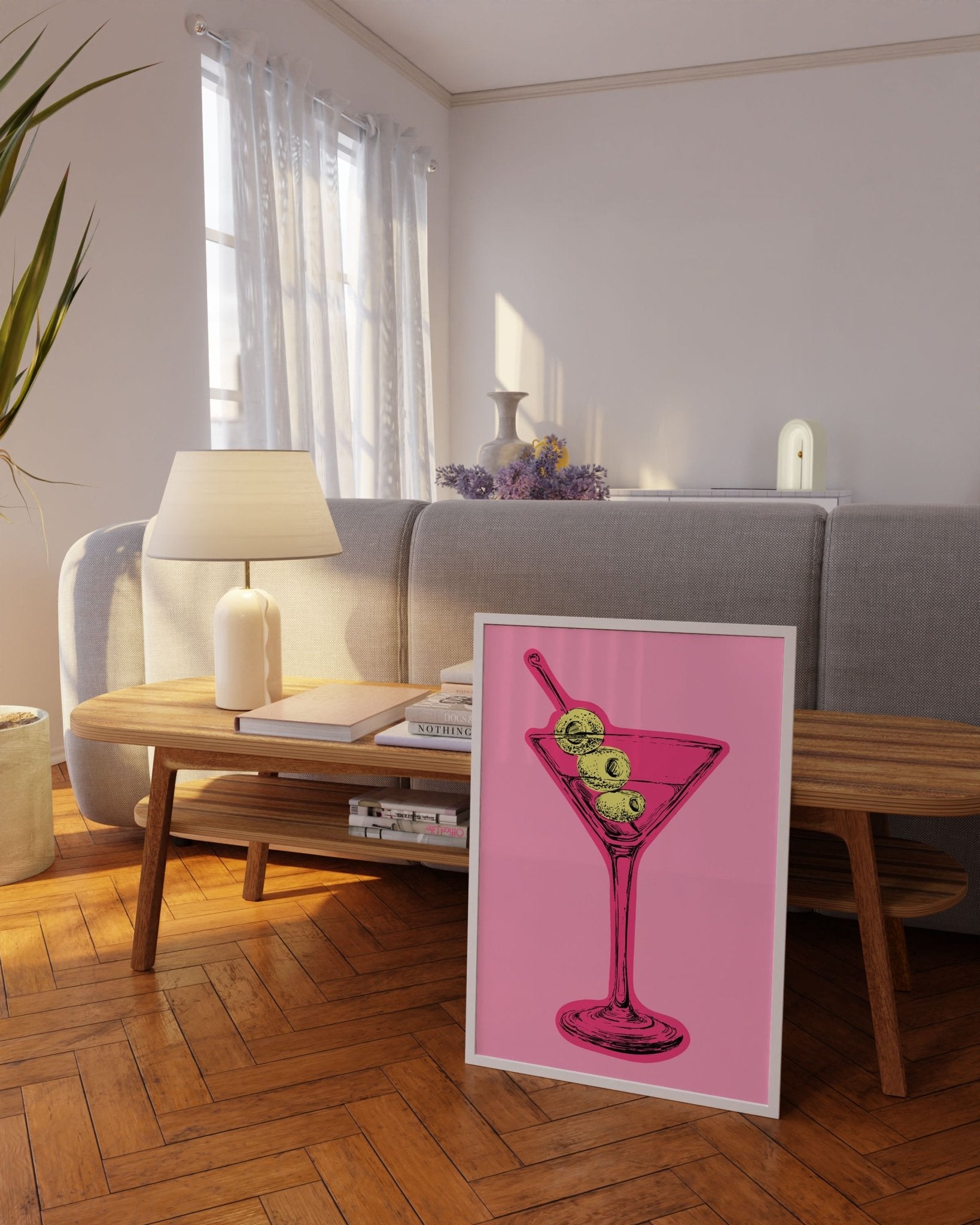 Pink Cocktail Print - POSTERAMI
