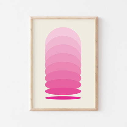 Pink Gradient Print - POSTERAMI