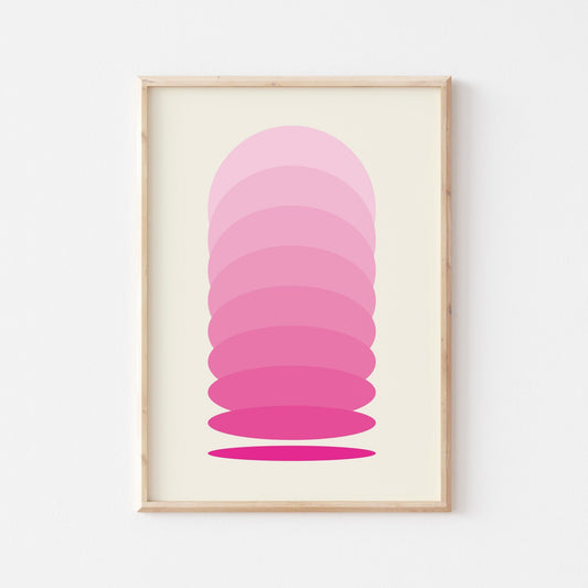 Pink Gradient Print - POSTERAMI