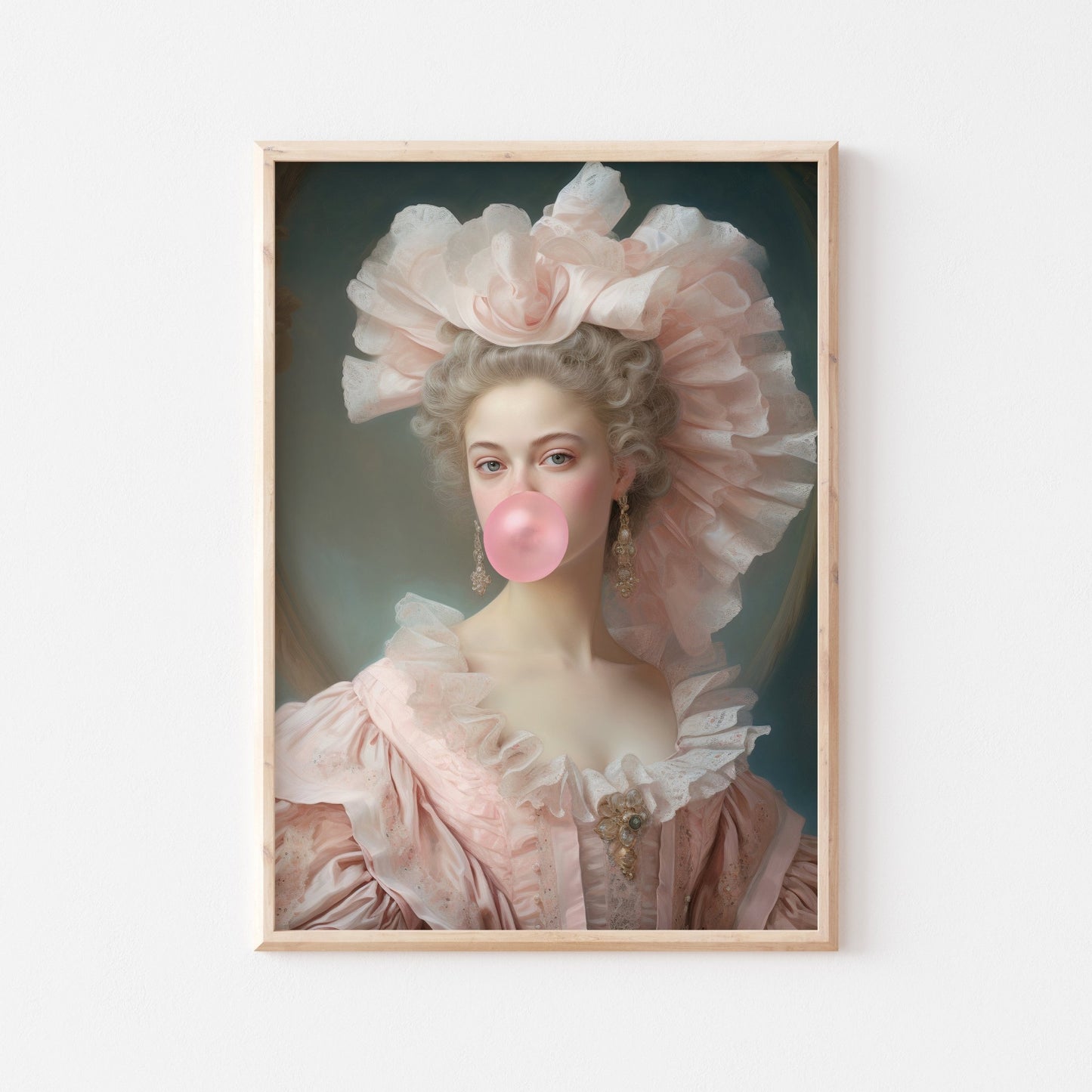 Renaissance Bubble Gum Lady - POSTERAMI