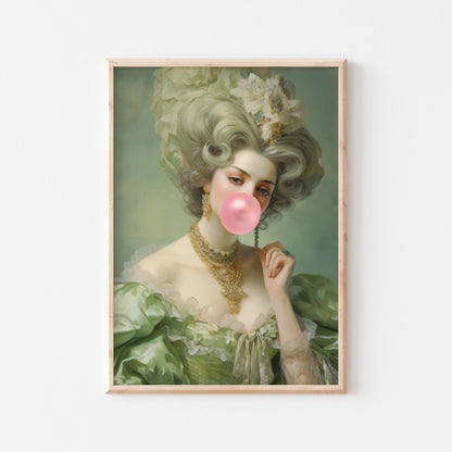 Renaissance Bubble Gum Lady - POSTERAMI