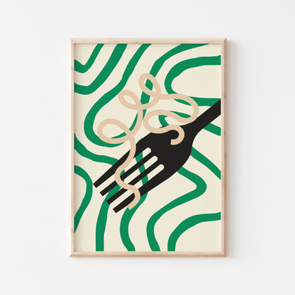 Spaghetti Art Print - Posterami