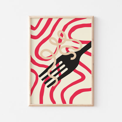 Spaghetti Art Print - Posterami