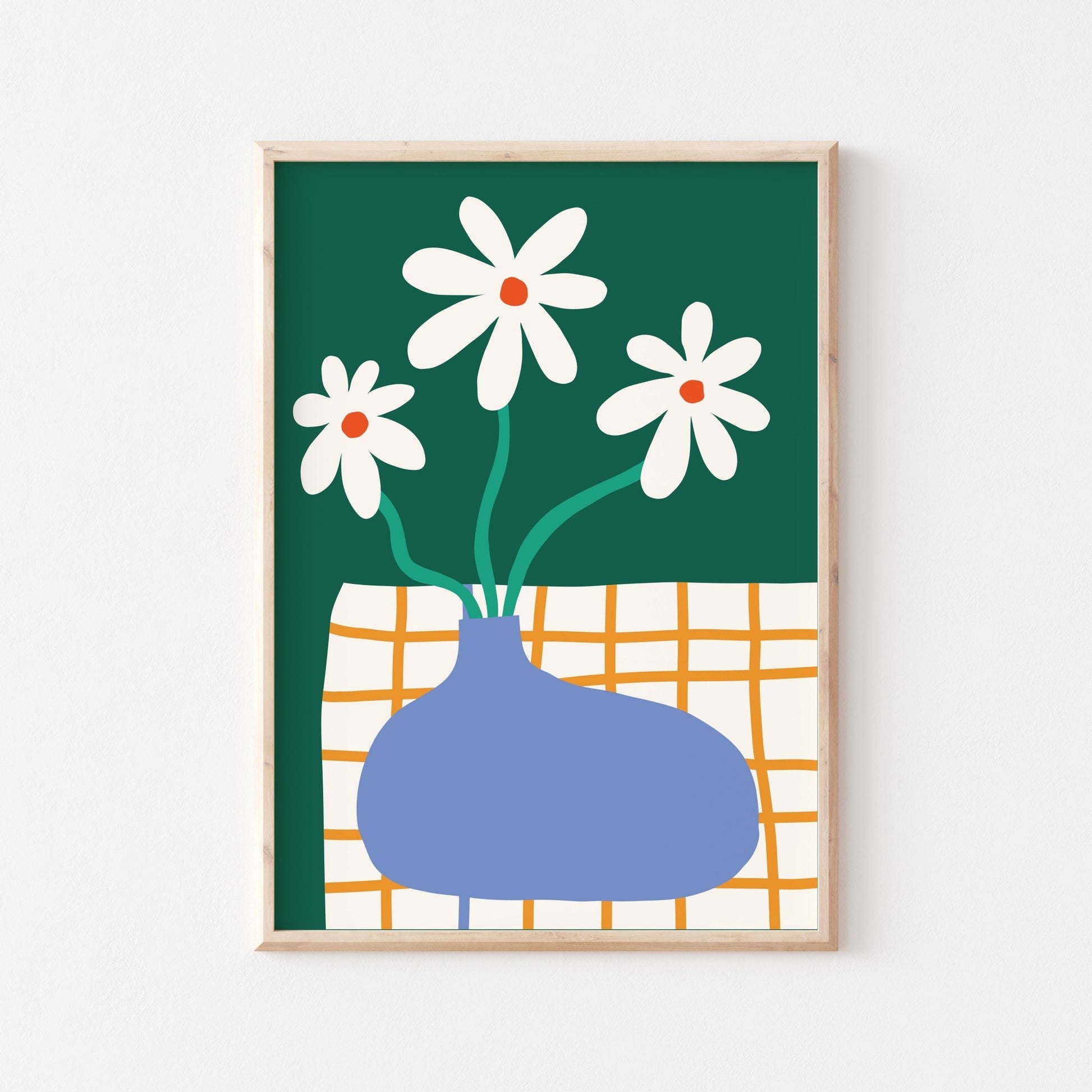 Three Flowers And A Vase - POSTERAMI