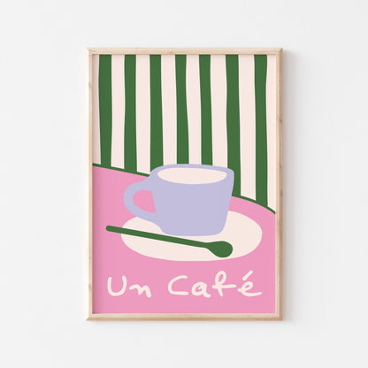 Un Cafe Art Print - Posterami