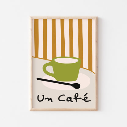 Un Cafe Art Print - Posterami